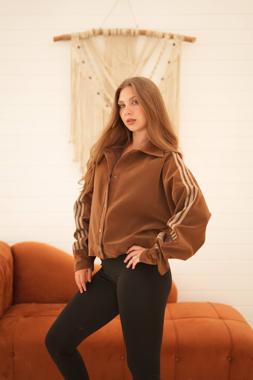 جاكيت جلد شمواه Adidas